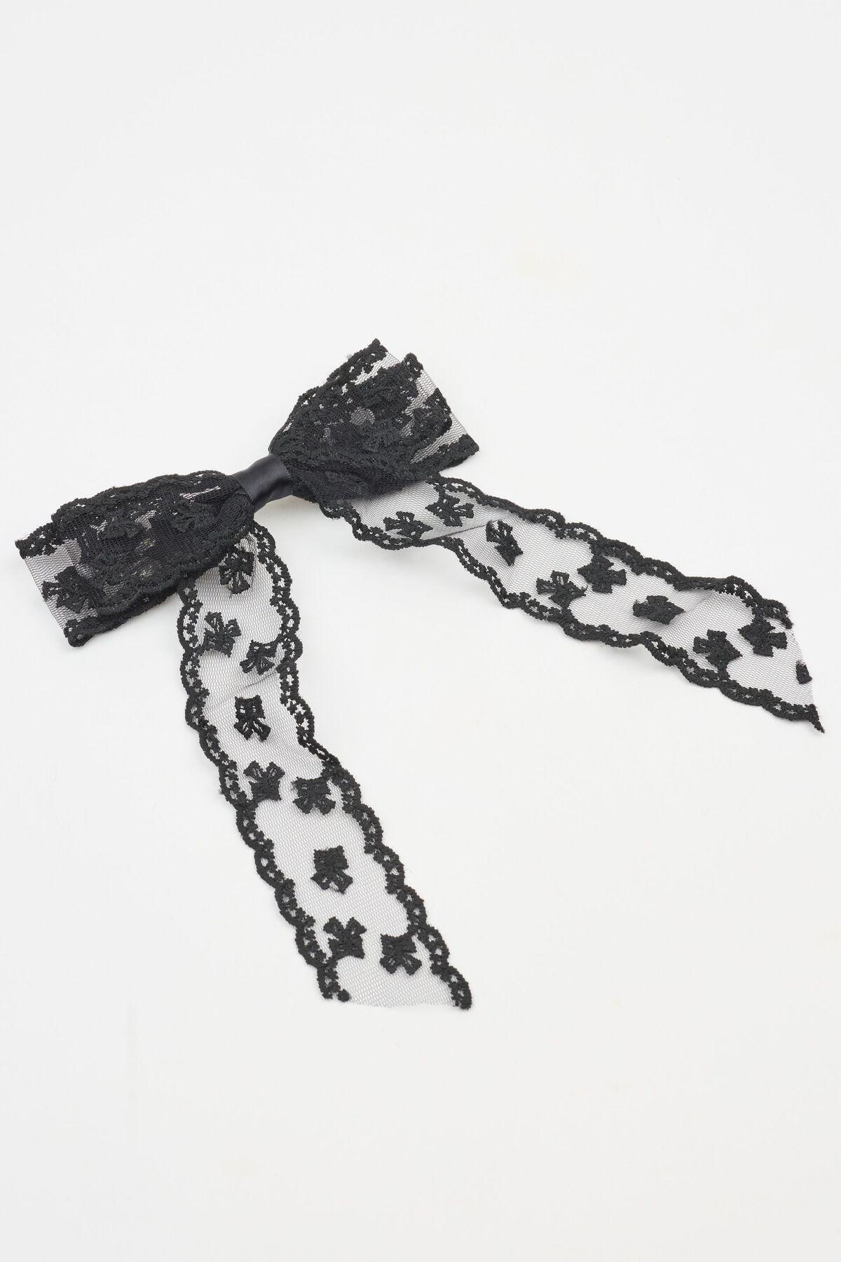 Allover Lace Bow Clip Product Image