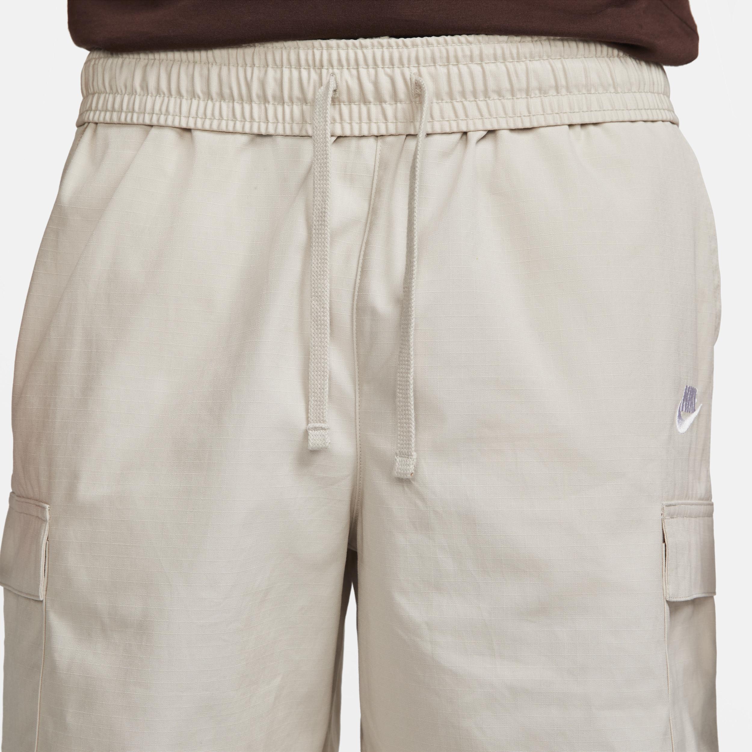 Nike Mens Nike Club Cargo Shorts - Mens White/Brown/White Product Image