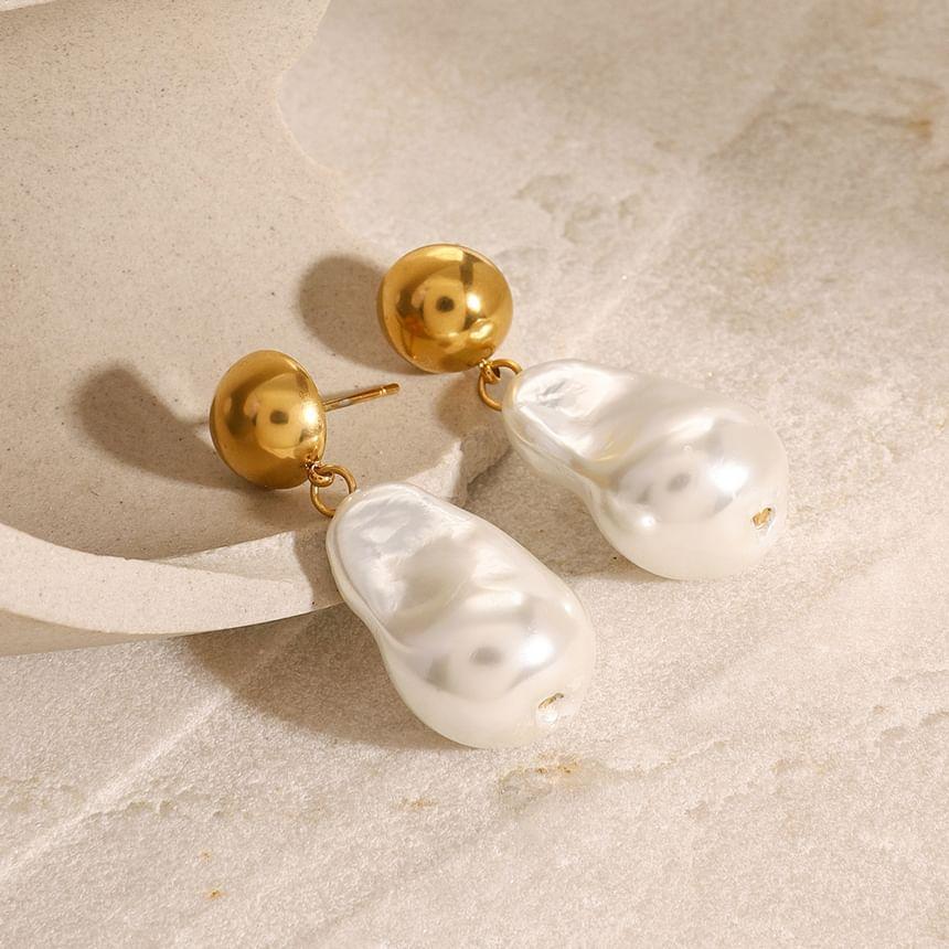 Faux Pearl Drop Earring Product Image