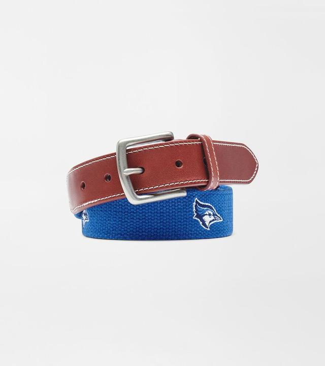 Peter Millar Mens Creighton University Belt | Color: Blue | Size: 42 Product Image