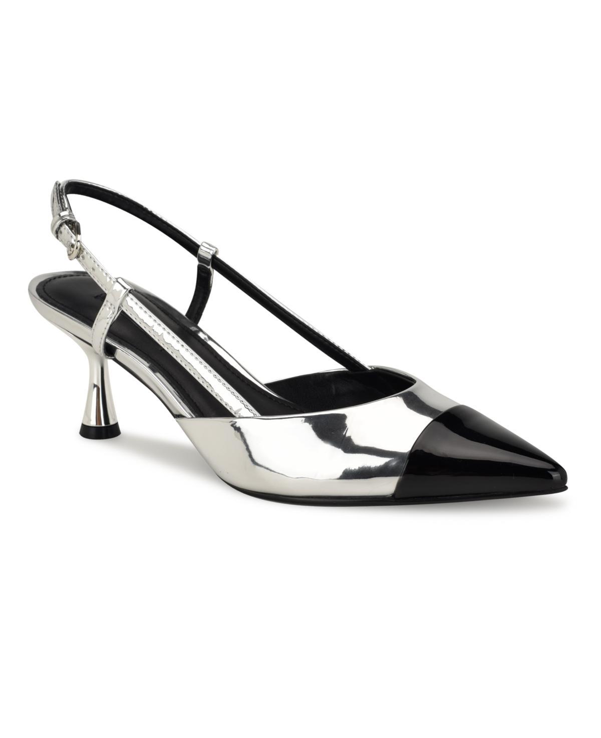 Nine West Womens Rizzy Pointy Toe Slingback Dress Pumps Product Image