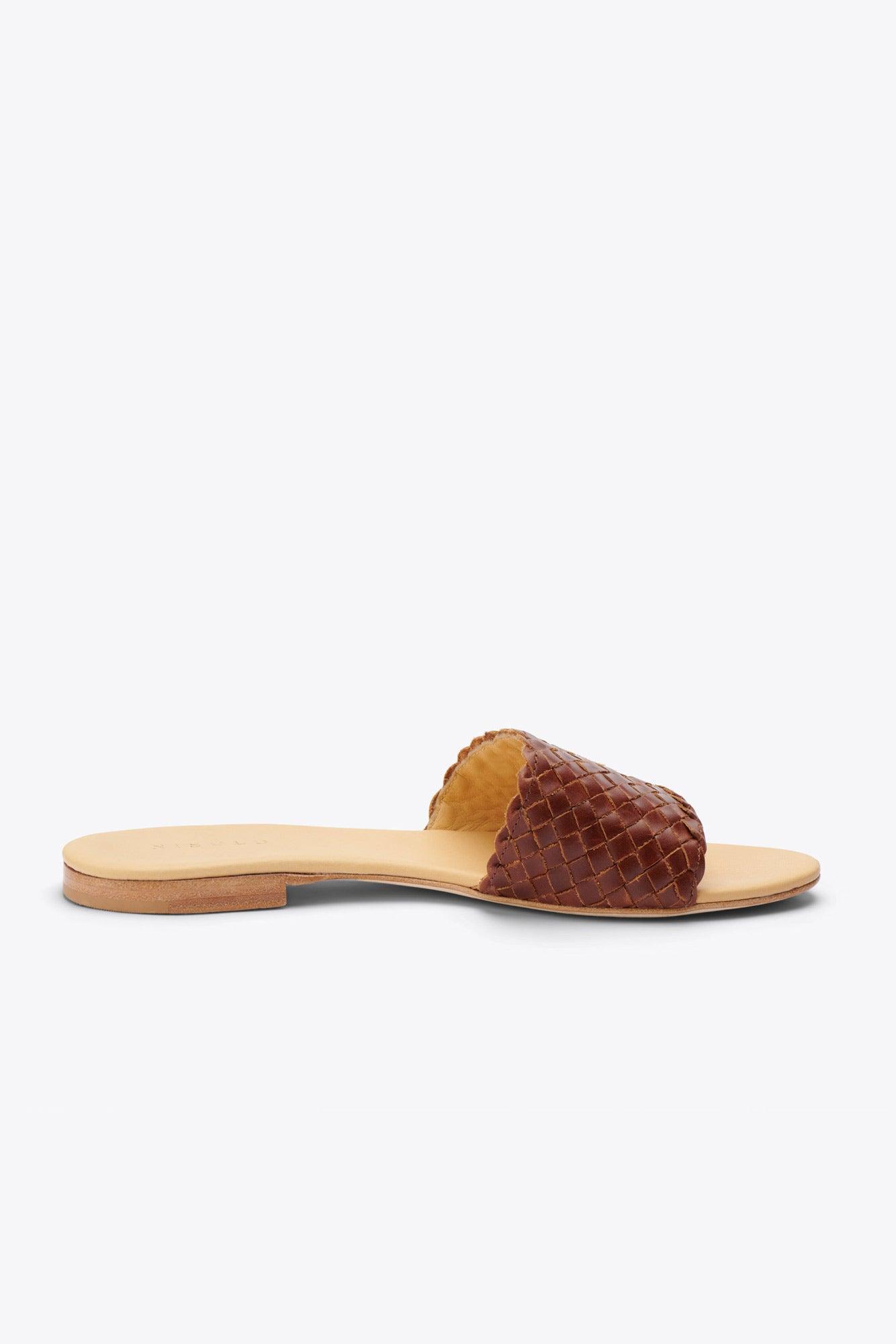 Nisolo Isla Woven Slide Sandal - Brandy Product Image