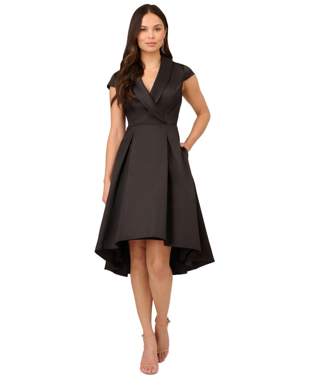 Adrianna Papell Womens Cap-Sleeve High-Low-Hem Dress product image