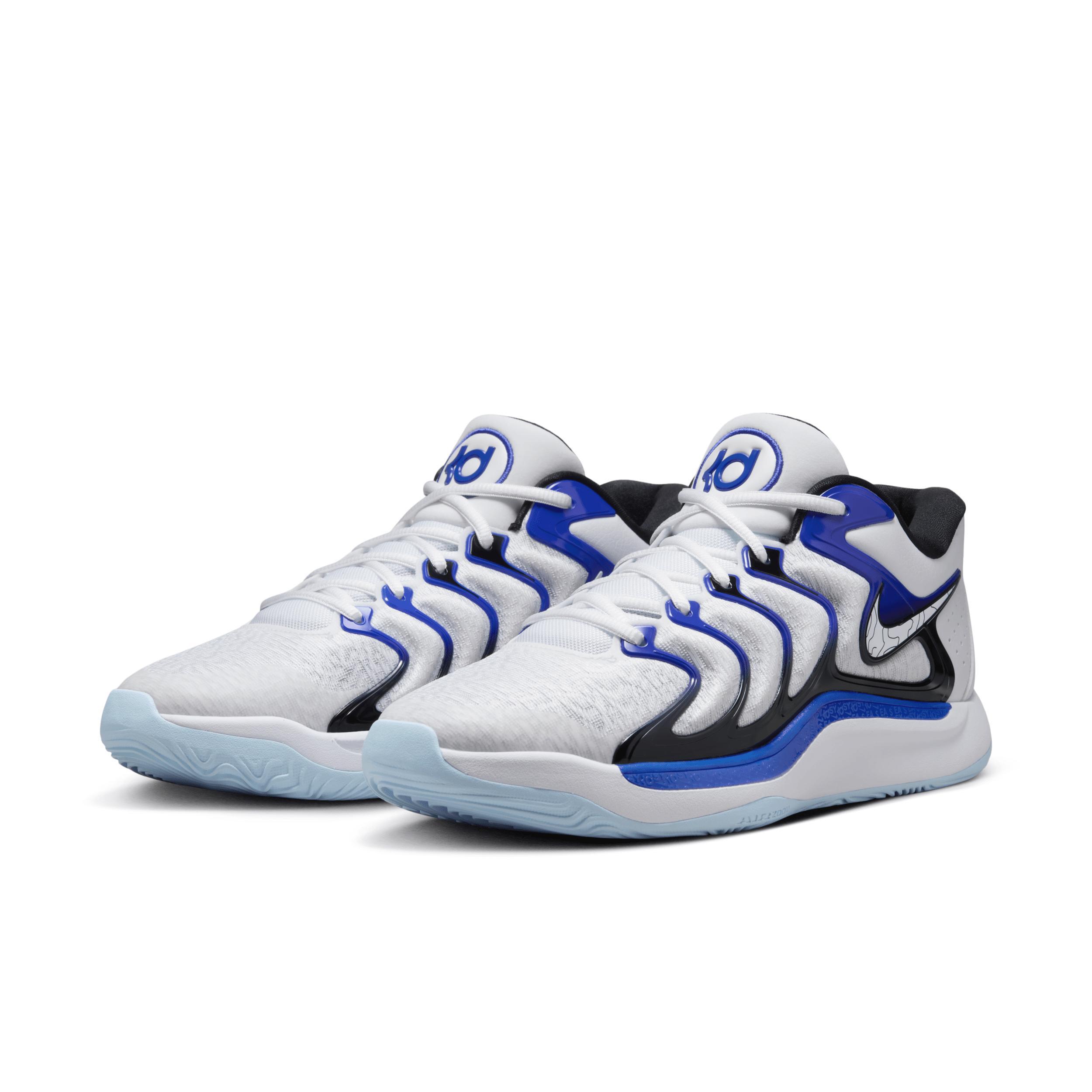 Nike Mens Kevin Durant Nike KD 17 - Mens Basketball Shoes Blue/Black/White Product Image