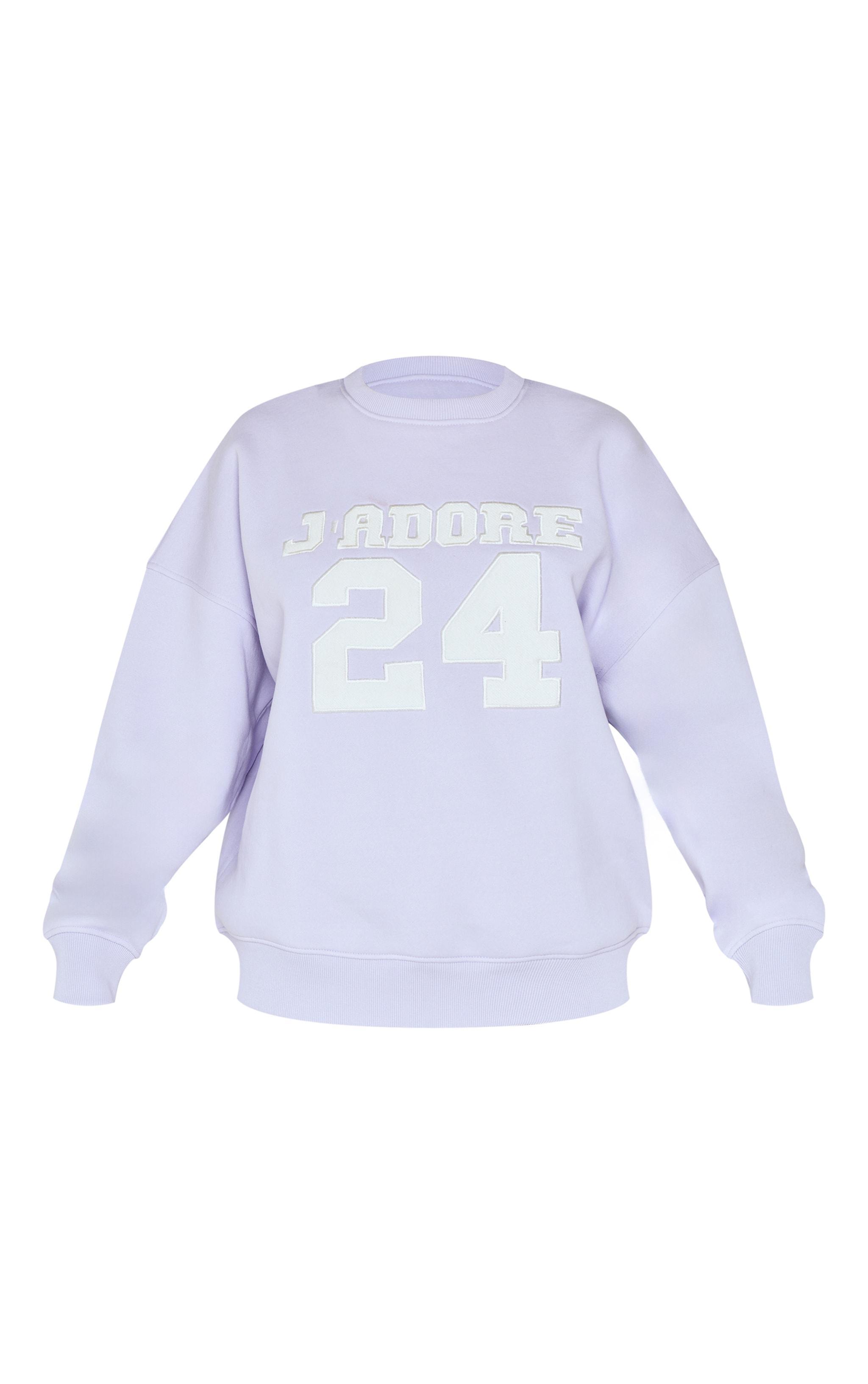 Lilac Oversized Applique Sweatshirt product image