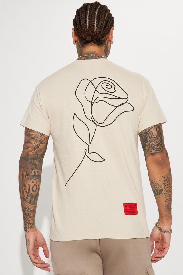 Loyalty Love And Care Short Sleeve Tee - Taupe Product Image