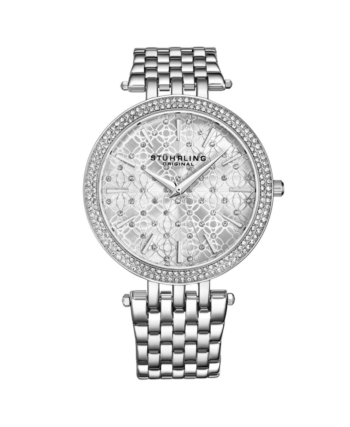 Stuhrling Womens Silver Tone Stainless Steel Bracelet Watch 39mm Product Image