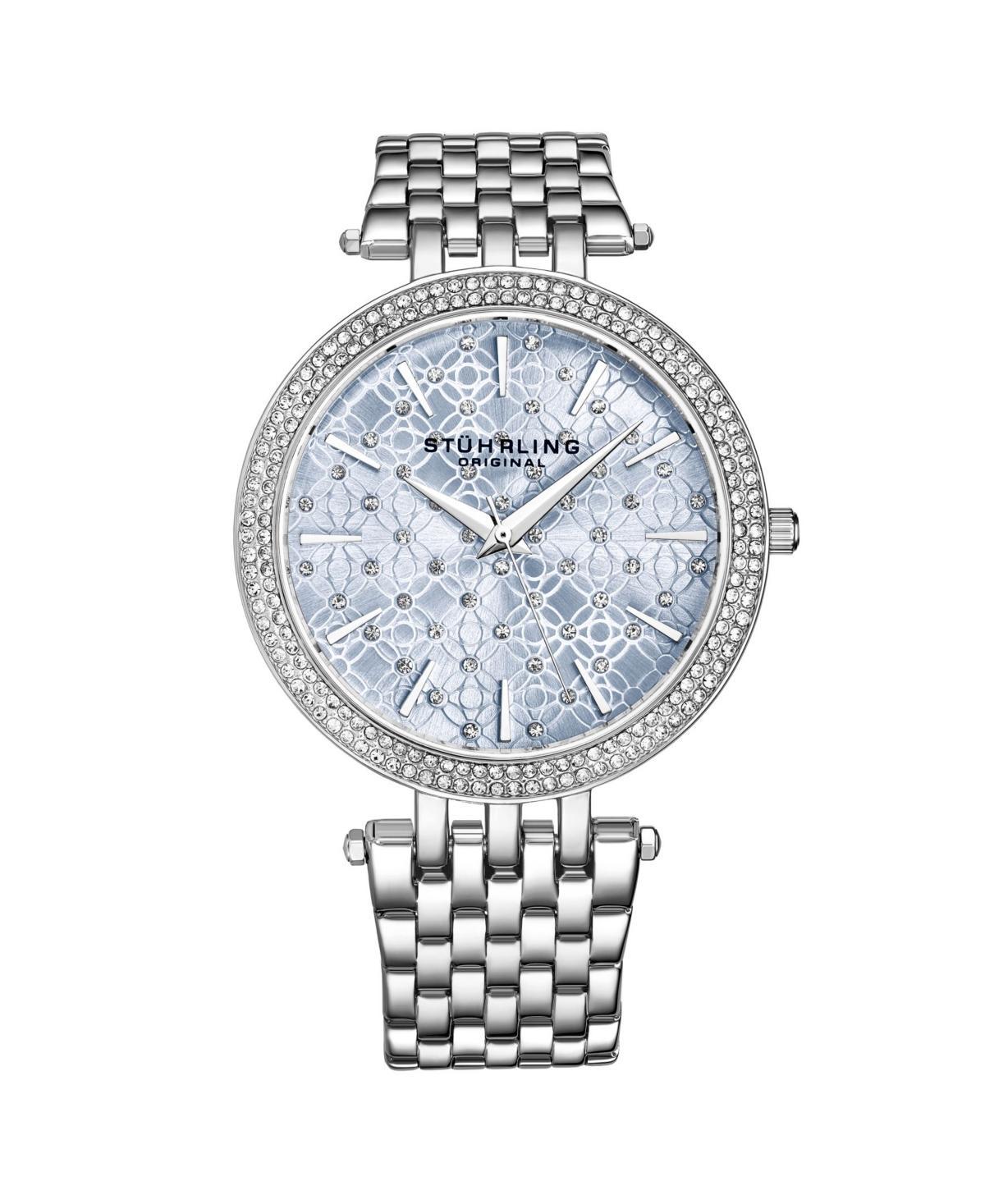 Stuhrling Womens Silver Tone Stainless Steel Bracelet Watch 39mm Product Image