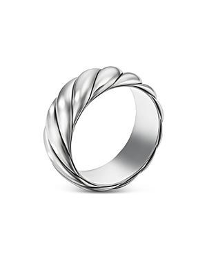 David Yurman Mens Sterling Silver Sculptured Cable Band Product Image