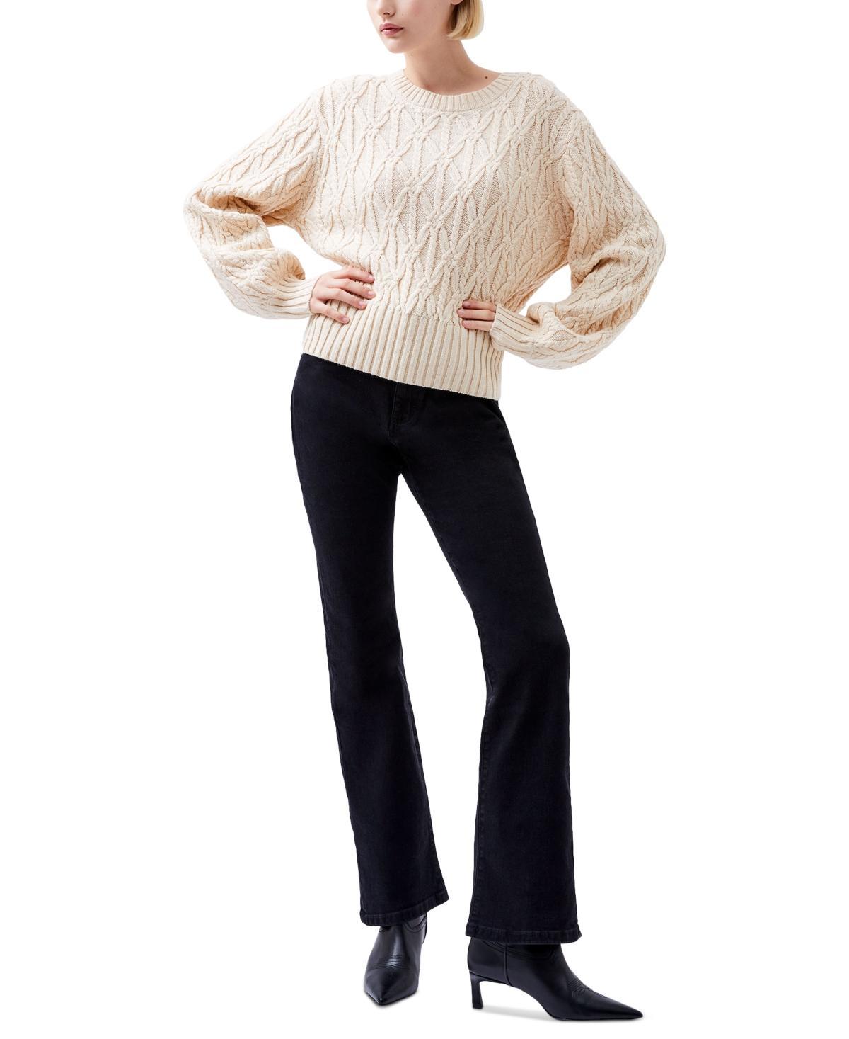 French Connection Womens Layon Jini Braided Sweater Product Image