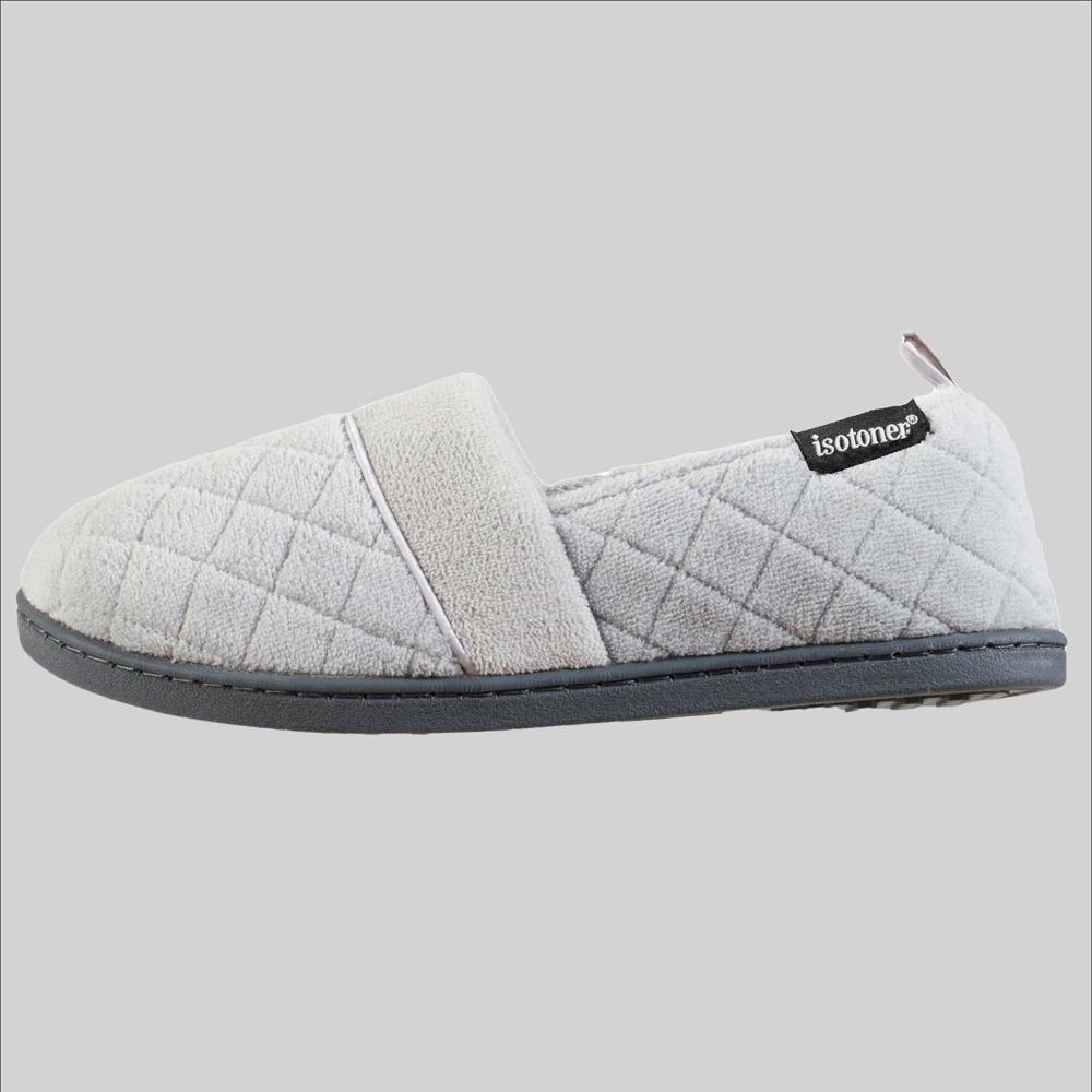 Isotoner Signature Quilted Memory Foam Microterry Slip On Slippers Product Image