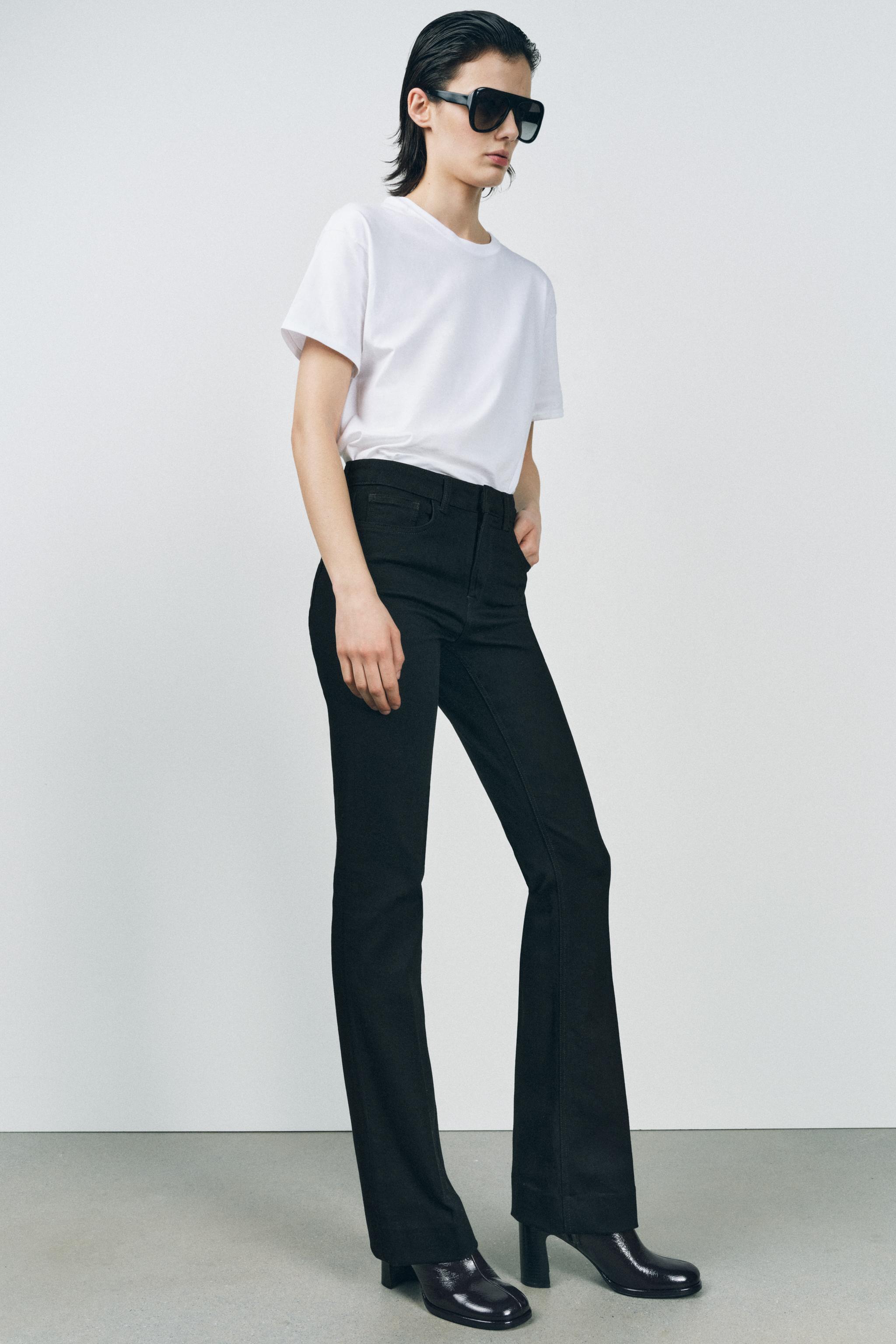 MID-RISE BOOTCUT JEANS ZW COLLECTION Product Image