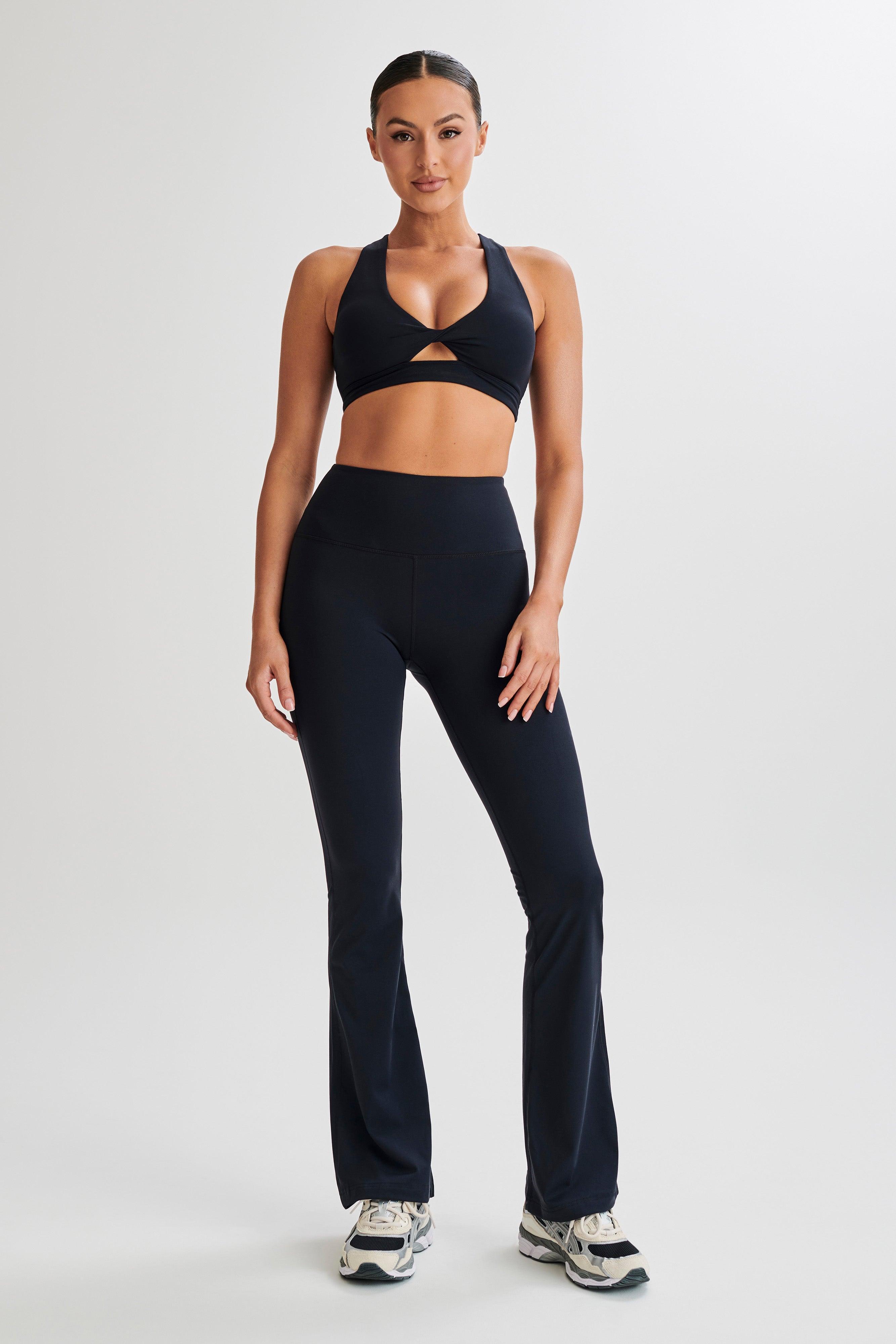 Jackie Twist Crop Top - Black Product Image