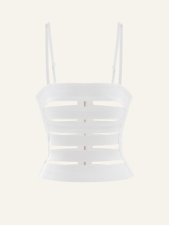 Borderline top in Blanc Product Image