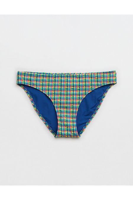 Aerie Gingham Full Coverage Bikini Bottom Women's Product Image