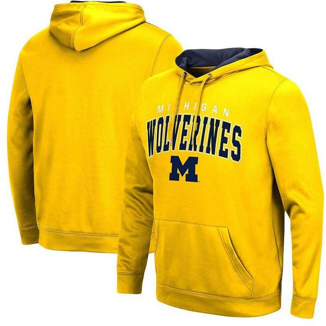 Mens Colosseum Maize Michigan Wolverines ResistancePullover Hoodie Product Image