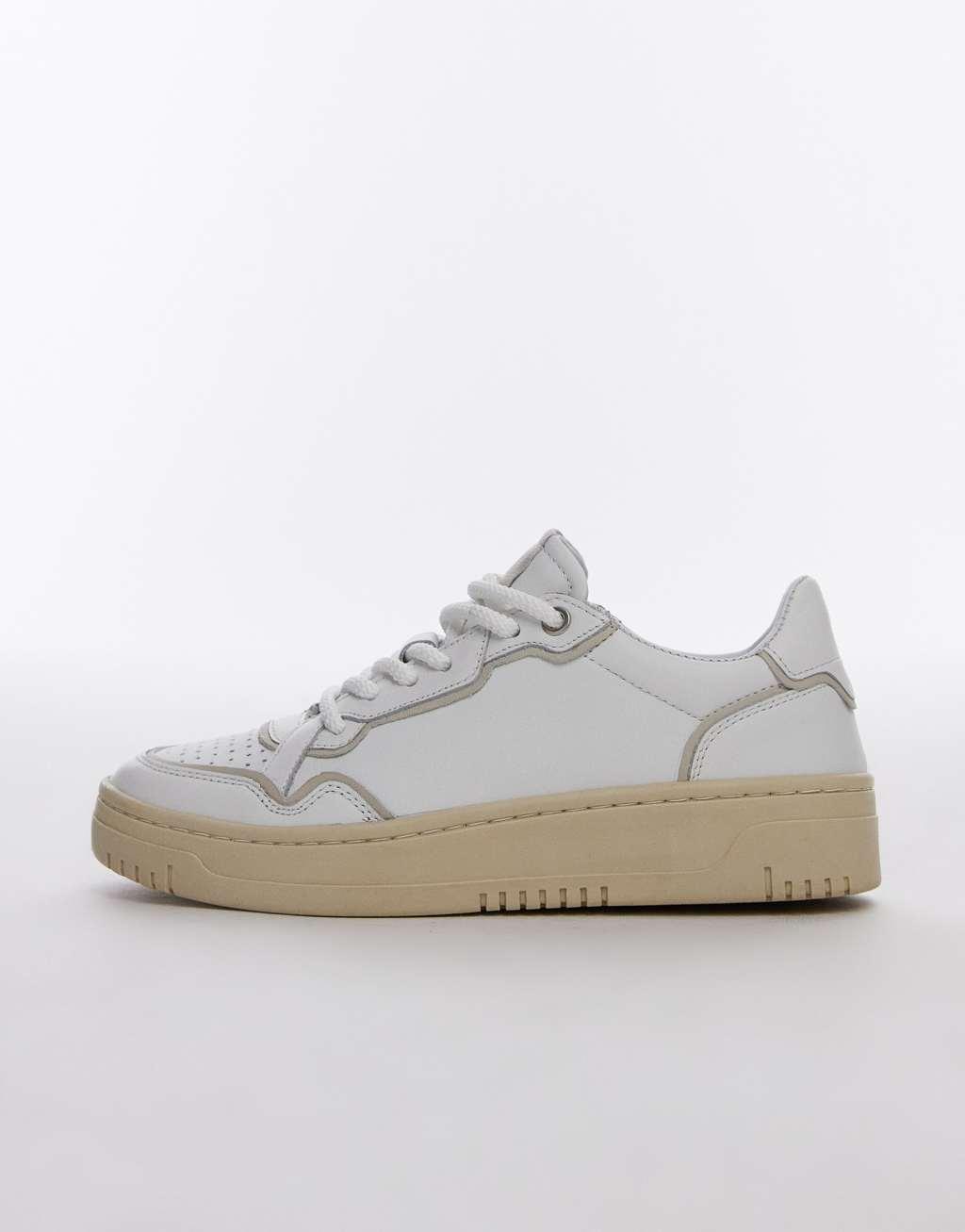 Free People classic stacked sneakers in white Product Image