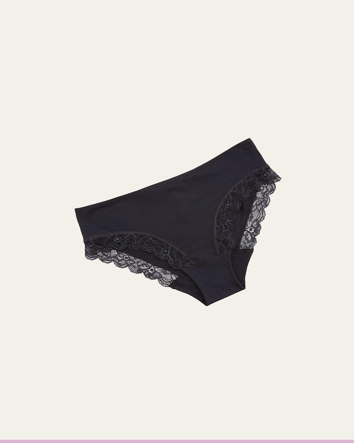 Cotton Lace High Leg Brief Product Image