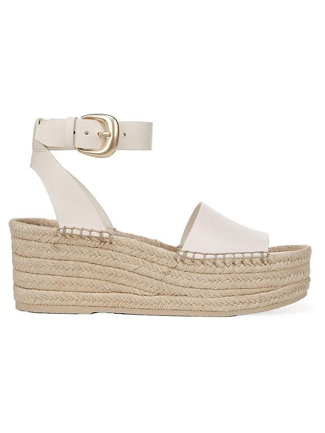 Womens Belisa Leather Platform Espadrilles Product Image