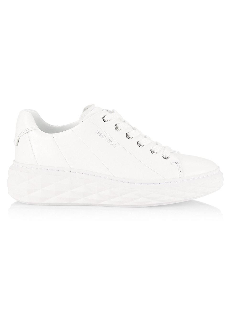 Womens Diamond Light Leather Low-Top Sneakers Product Image