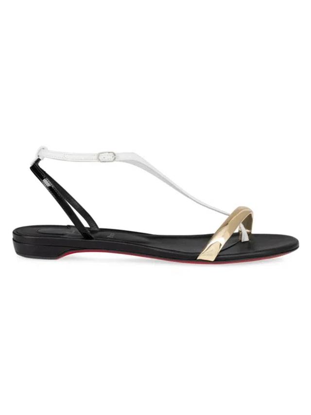 CHRISTIAN LOUBOUTIN Athinita Hardware-detailed Leather Sandals In Multicolored Product Image