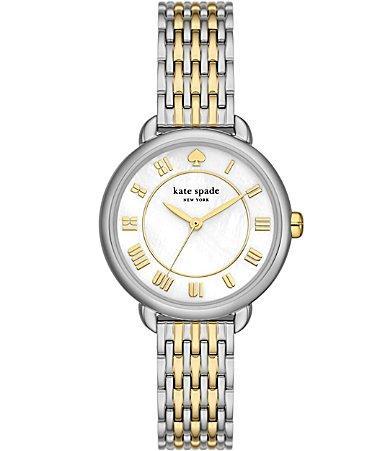 kate spade new york Womens Lily Avenue Three Hand Gold-Tone Stainless Steel Watch 34mm Product Image