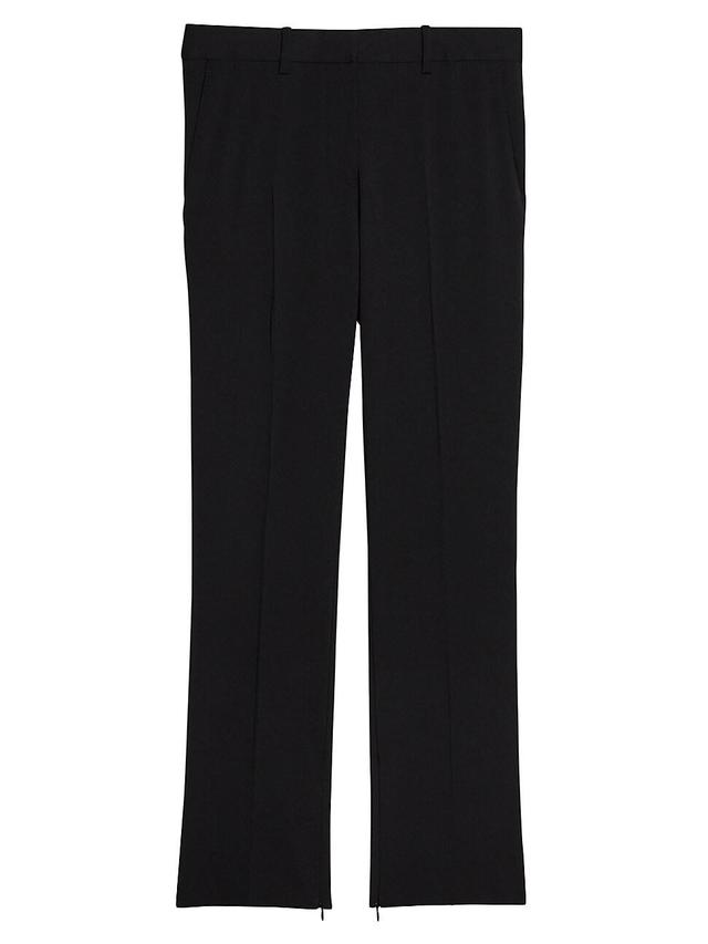 Womens Virgin Wool Slim-Fit Crop Pants Product Image