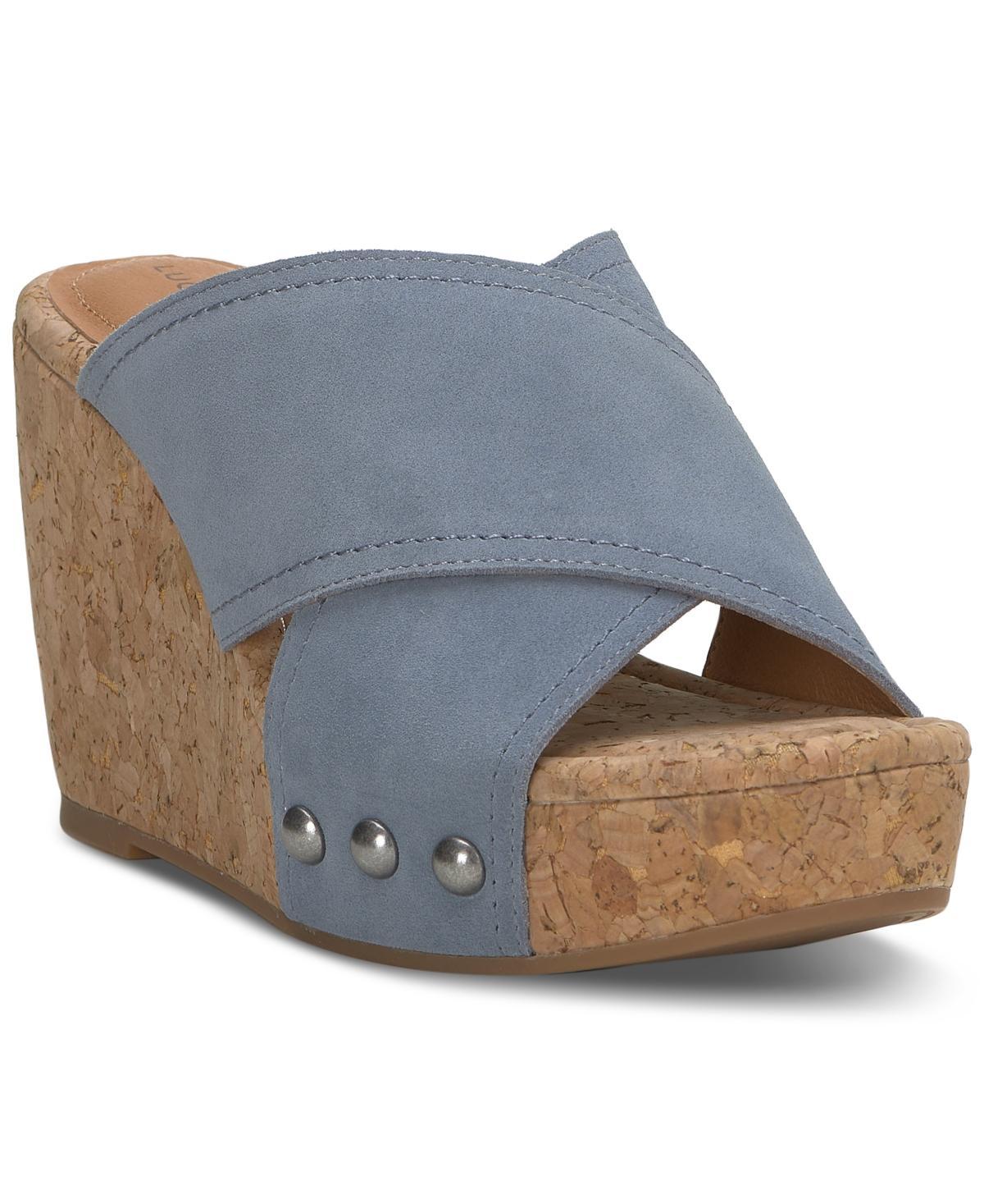 Lucky Brand Womens Valmai Platform Wedge Sandals Product Image