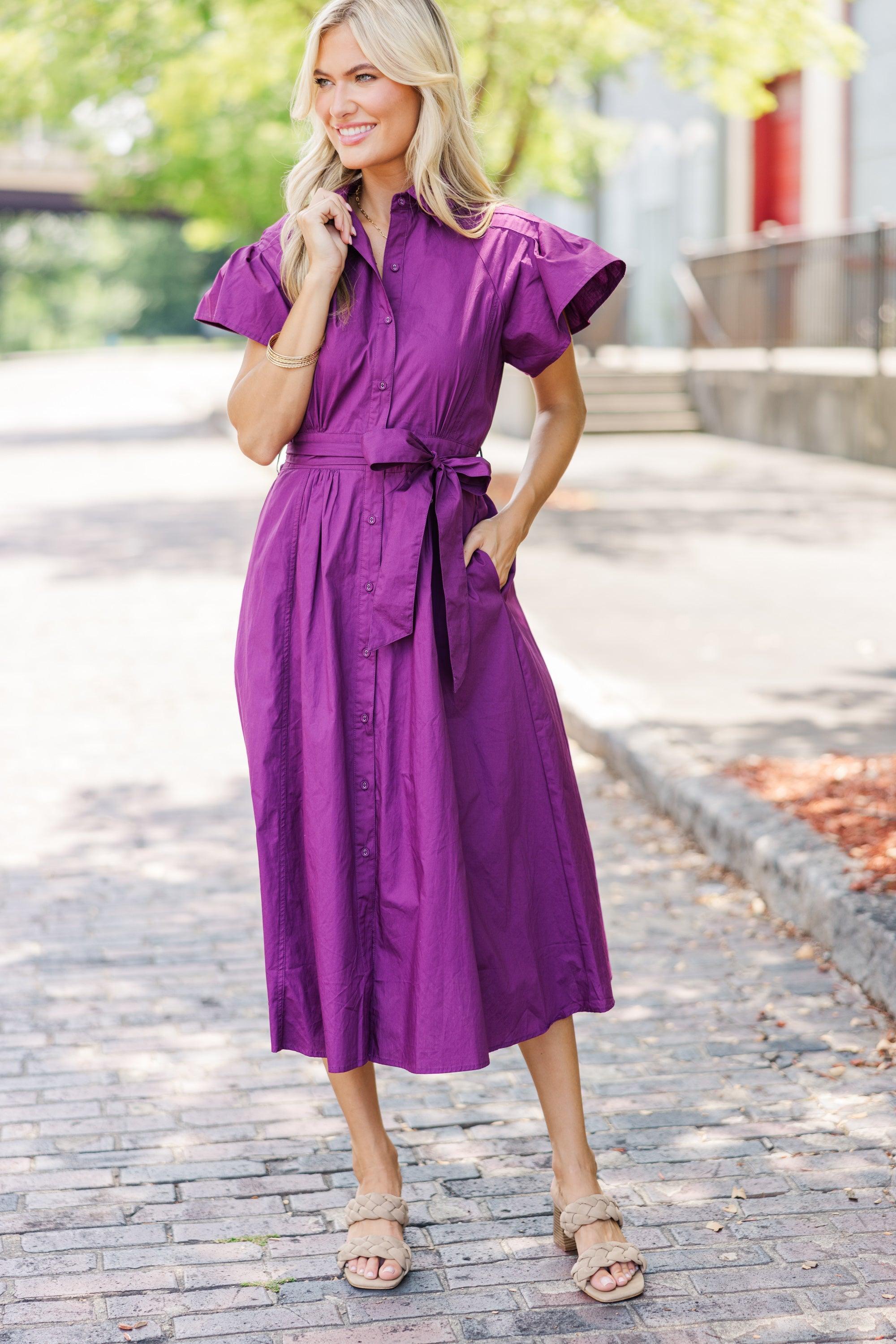 All In A Dream Plum Purple Dress Female Product Image