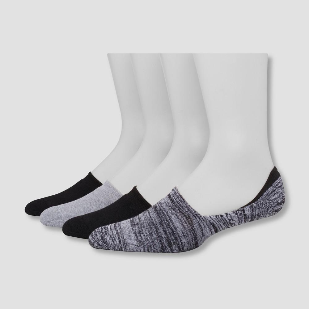 Hanes Mens Full Cushioned Wicking Cool Comfort Liner Socks Navy/Grey Marl 6-12 Product Image