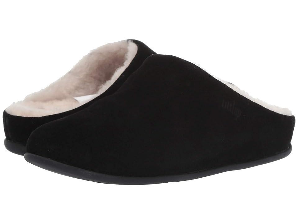 FitFlop Chrissy Genuine Shearling Lined Mule in Black Suede at Nordstrom, Size 7 Product Image