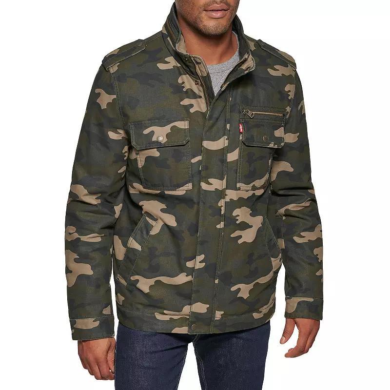 Mens Levis Cotton Filled Military Jacket Product Image