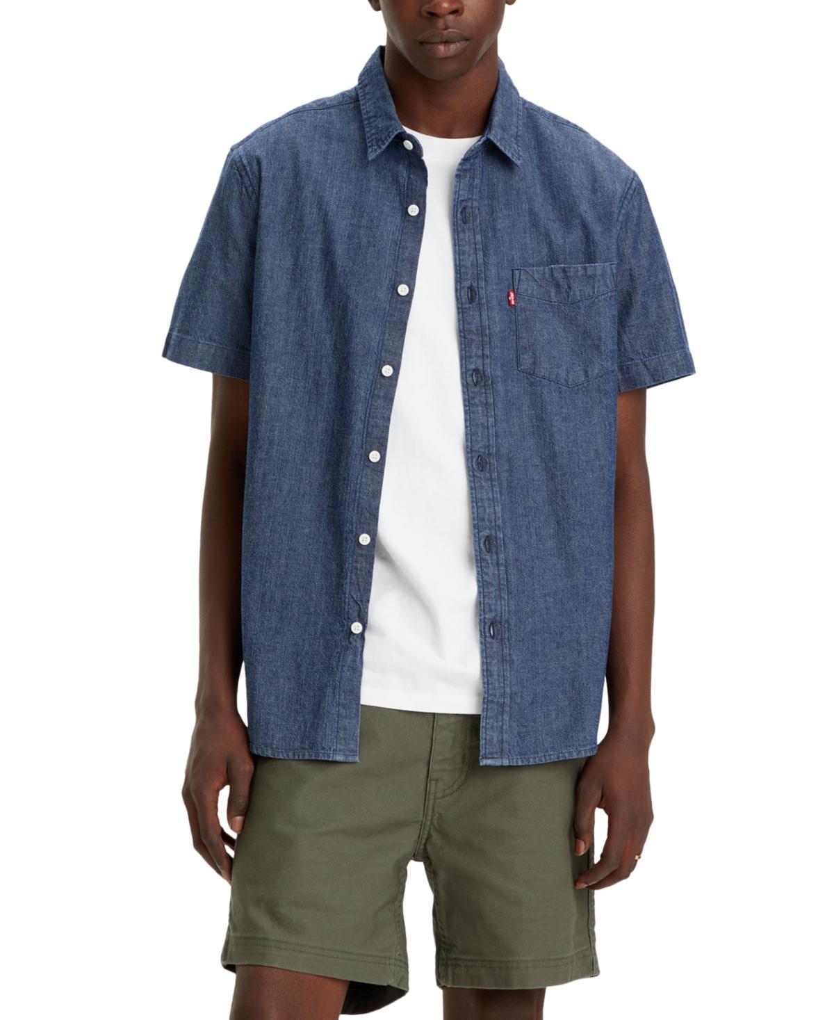 Levis Mens Classic 1 Pocket Short Sleeve Regular Fit Shirt Product Image