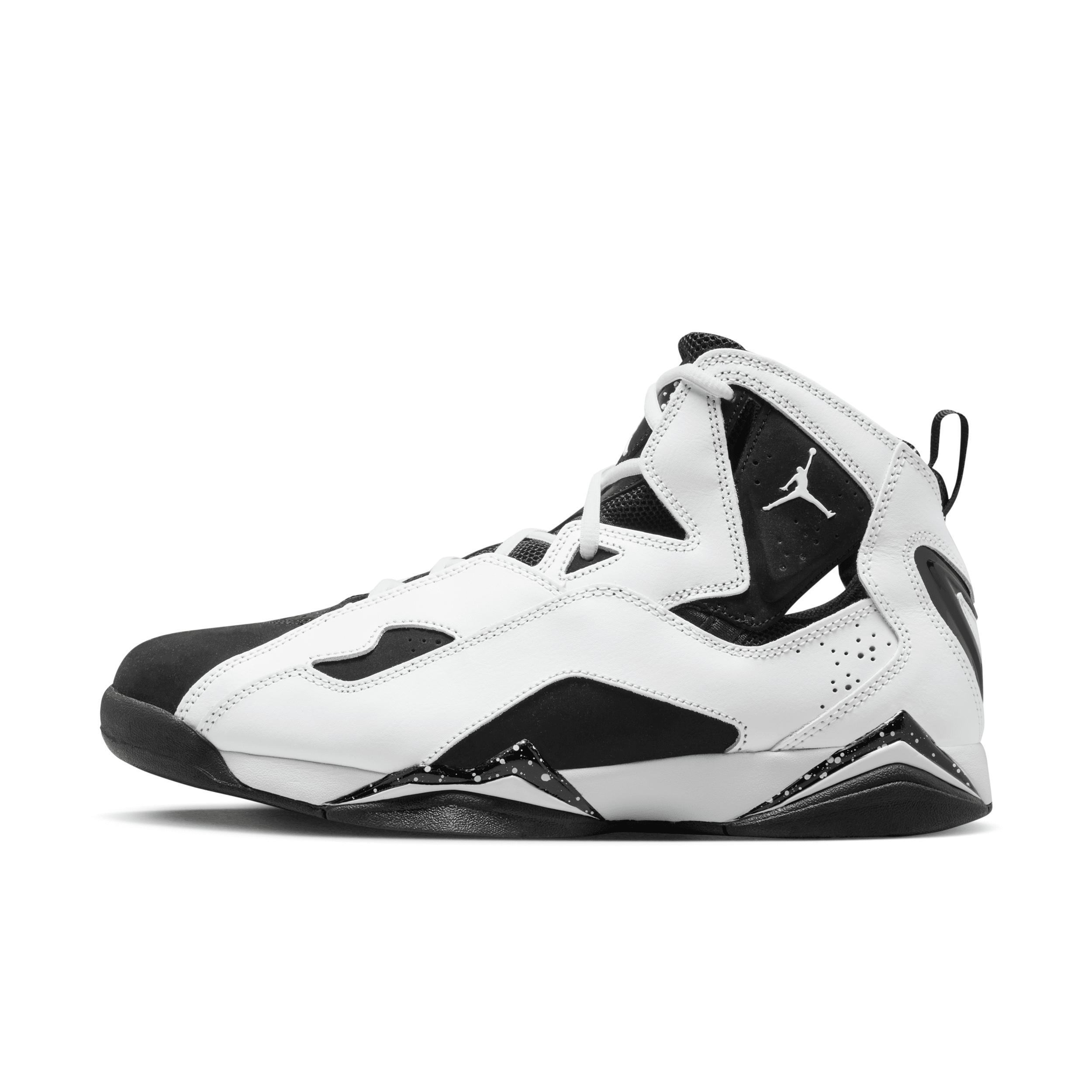 Jordan Mens Jordan True Flight - Mens Basketball Shoes White/Black Product Image