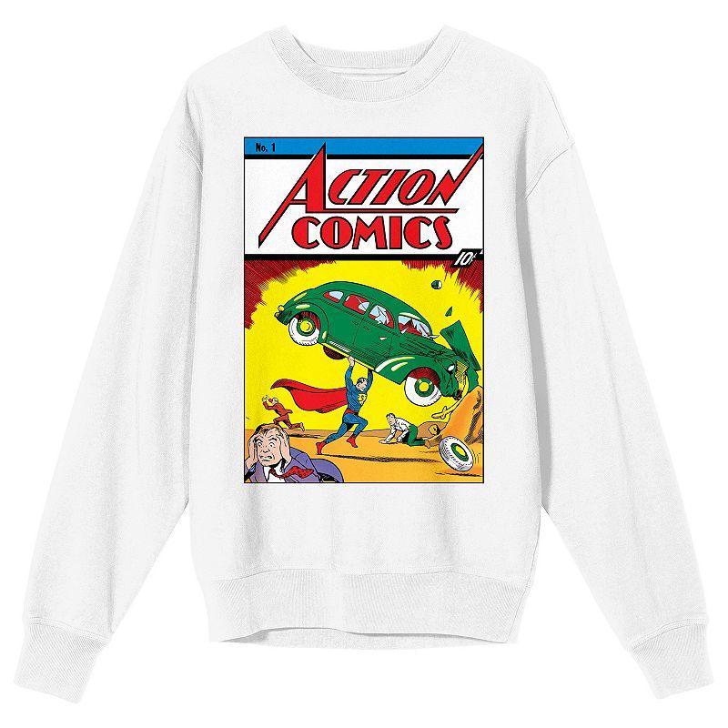 Mens Superman Action Comic Issue Sweatshirt Product Image