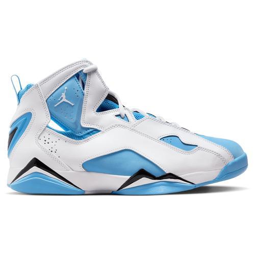 Jordan Mens Jordan True Flight - Mens Basketball Shoes Powder Blue/White/Black Product Image