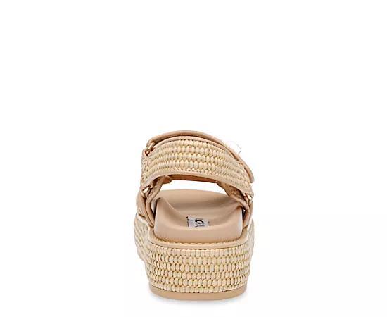 Steve Madden Mona Leather Platform Buckle Detail Dad Sandals Product Image