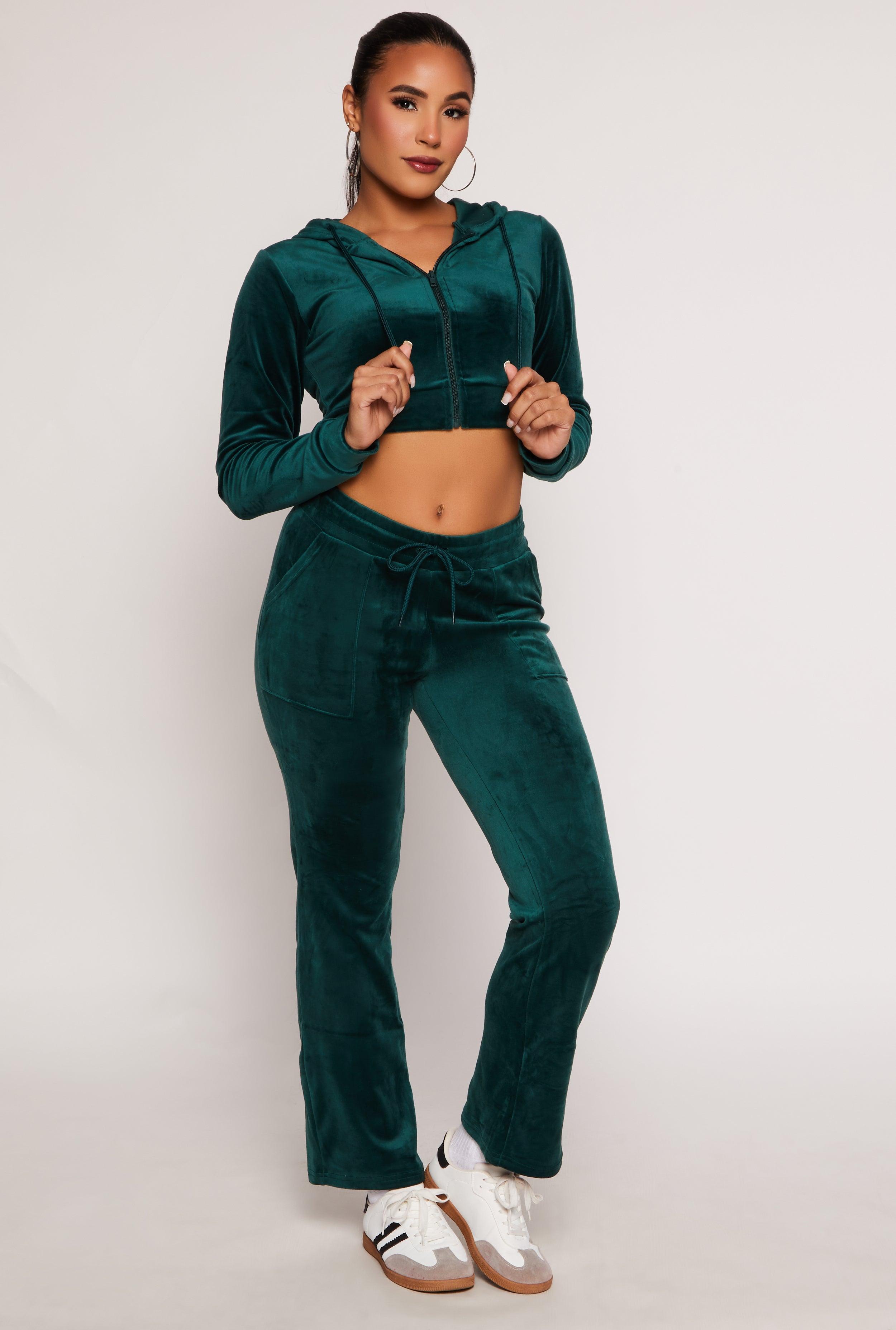 Womens Velour Drawstring Waist Sweatpants Product Image