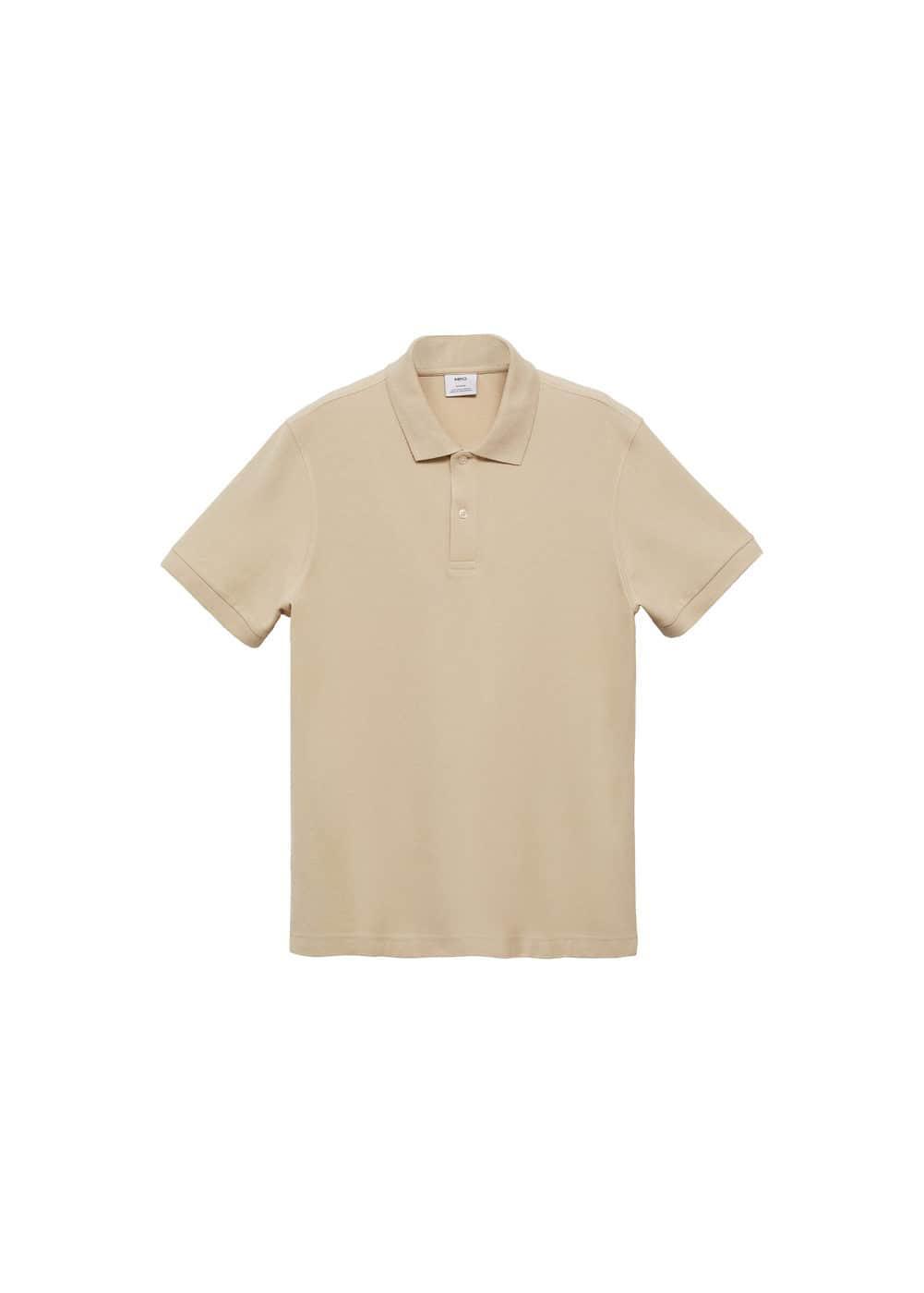 100% cotton pique polo shirt - Men | MANGO USA Product Image