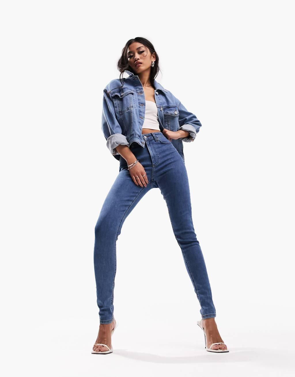 ASOS DESIGN western denim jacket Product Image