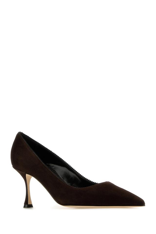 Suede Pumps In Brown Product Image