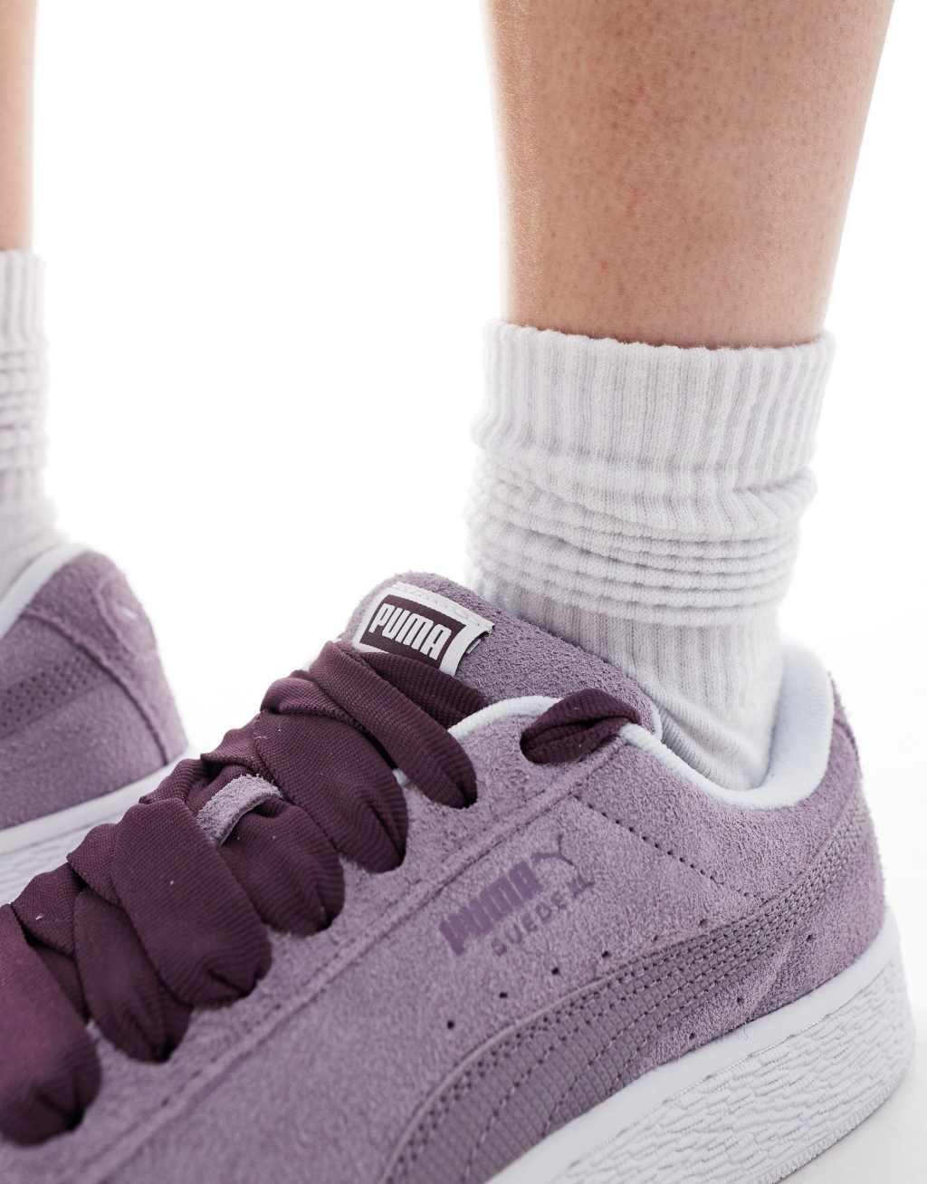 PUMA Suede XL sneakers in purple and white Product Image