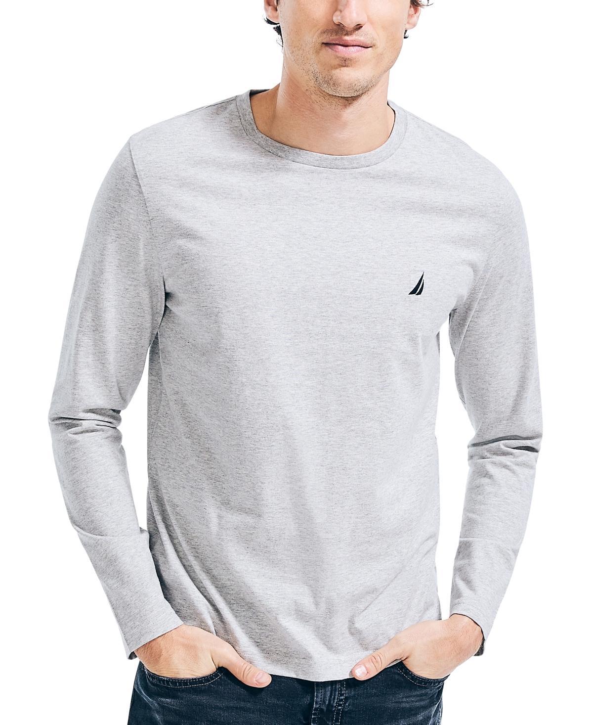 Nautica Mens J-Class Logo Classic-Fit Crew Long-Sleeve T-Shirt Product Image