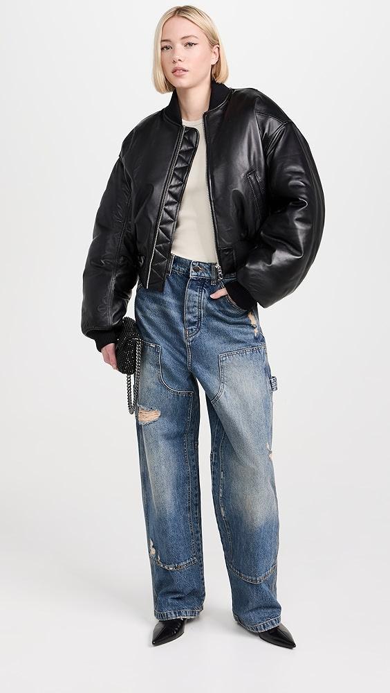 Marc Jacobs Puffy Leather Bomber | Shopbop Product Image