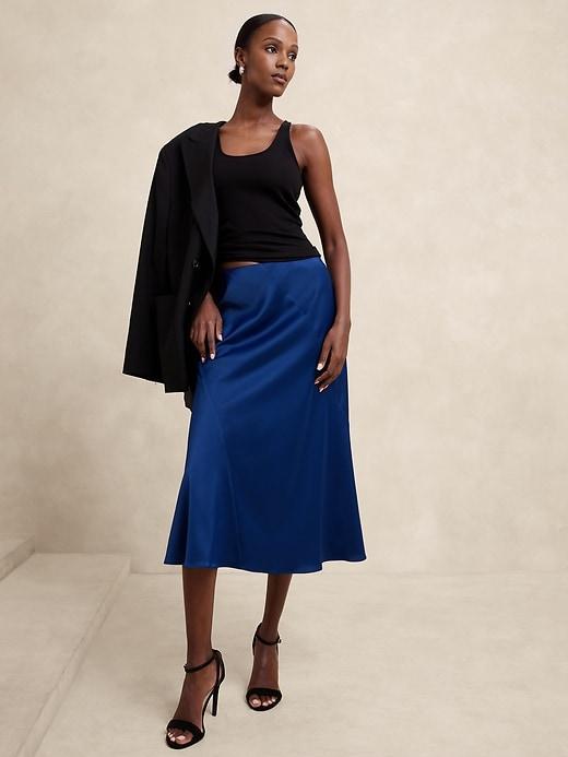 Midi Slip Skirt Product Image