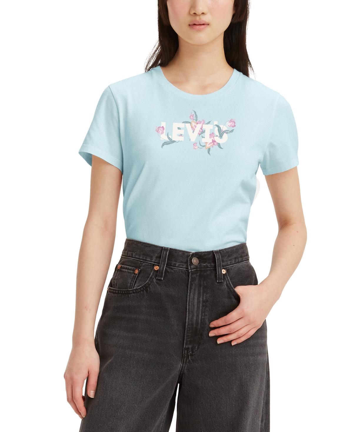 Levis Womens Perfect Graphic Logo Cotton T-shirt Product Image