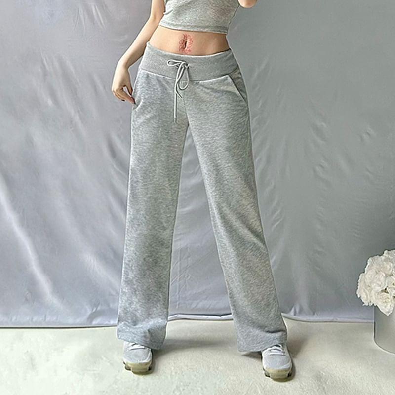 Low Rise Plain Flared Pants Product Image