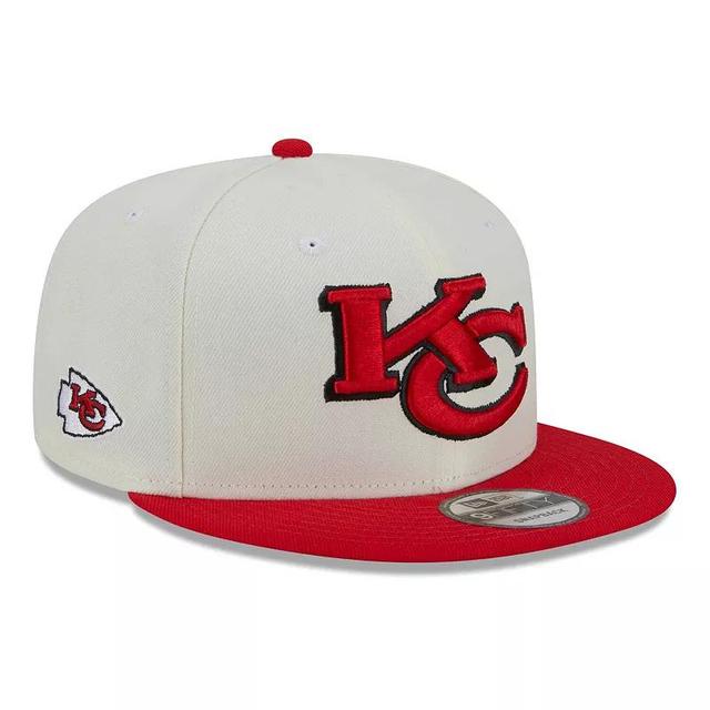 Mens New Era Cream/Red Kansas City Chiefs City Originals 9FIFTY Snapback Hat Product Image