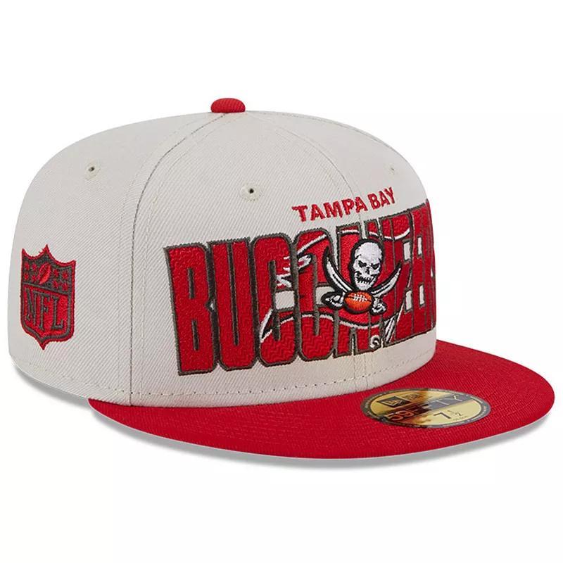 Mens New Era Stone/Red Tampa Bay Buccaneers 2023 NFL Draft On Stage 59FIFTY Fitted Hat Product Image