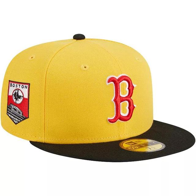 Mens New Era /Black Boston Red Sox Grilled 59FIFTY Fitted Hat Product Image